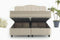 Dreamhouse Marrakech Opberg Boxspring Bed - 140x200 - VELVET BEIGE - Met veel Opbergruimte en Inclusief Hoofdbord.