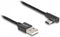 Delock USB 2.0 Cable Type-A male to USB Type-C™ male angled 3 m black