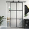 vidaXL - Schuifdeur - 102,5x205 - cm - gehard - glas - en - aluminium - zwart
