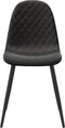 vidaXL - Eetkamerstoelen - 2 - st - fluweel - zwart