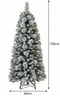 Coast Kunstkerstboom - 150 cm - LED verlichting - groen/wit