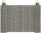 vidaXL - Gabion - plantenbak - H-vormig - 260x40x180 - cm - staaldraad