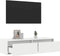 vidaXL - Tv-meubel - met - LED-verlichting - 100X35,5x25 - cm - wit
