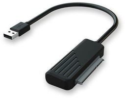Savio AK-38 - SATA naar USB A kabel - 16,6 cm - Zwart