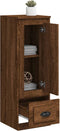 vidaXL - Hoge - kast - 36x35,5x103,5 - cm - bewerkt - hout - bruin - eikenkleur