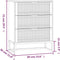 vidaXL - Dressoir - 60x30x75 - cm - bewerkt - hout