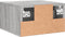 vidaXL - Nachtkastje - wandgemonteerd - 35x35x20 - cm - grijs - sonoma - eikenkleur