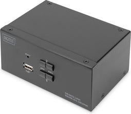 Digitus DS-12862 KVM-switch 2 poorten DisplayPort 3840 x 2160 Pixel