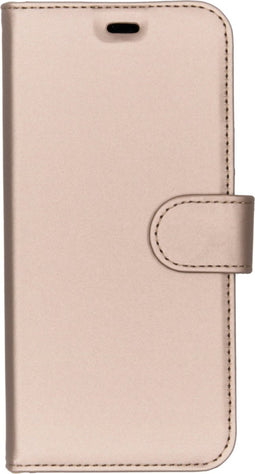Accezz Hoesje Geschikt voor Samsung Galaxy A6 (2018) Hoesje Met Pasjeshouder - Accezz Wallet Softcase Bookcase - goud
