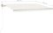 vidaXL - Luifel - automatisch - met - LED - en - windsensor - 4,5x3 - m - crèmekleurig