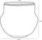 Mica Decorations Tacoma - Opbergmand met Deksel - H48 x Ø55 cm - Jute - Geel