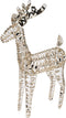 Kerstverlichting figuur -rendier - goud - 53 x 22 x 80 cm - 80 micro led lampjes -warm wit