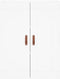 vidaXL - Wandkast - 69,5x34x90 - cm - bewerkt - hout - wit