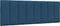vidaXL - Hoofdbordkussen - 140 - cm - stof - blauw