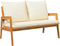 vidaXL - Tuinbank - met - Kussens - 115x65x71 - cm - Massief - Acaciahout