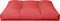 vidaXL - Palletkussen - 70x70x12 - cm - stof - rood