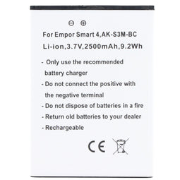 Accu geschikt voor Emporia Smart 4 AK-S3M-BC Li-ion 3,7V 2500mAh 9,2Wh