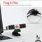 Xeca Webcam - Full HD - Microfoon USB Plug & Play Privacycover - Grijs