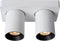Lucide NIGEL - Plafondspot - LED Dim to warm 2x5W 2200K/3000K - Wit (2 stuks)