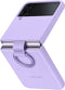 Samsung Galaxy Z Flip4 - Silicone Ring Cover - Krasbestendig - Paars