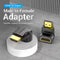 Vention AIOB0 - HDMI Hoekadapter - 90 graden - Zwart