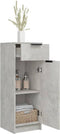 vidaXL - Badkamerkast - 32x34x90 - cm - bewerkt - hout - betongrijs
