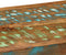 vidaXL - Wandschap - massief - gerecycled - hout - meerkleurig