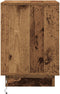 vidaXL - Nachttafels - met - LED-verlichting - 2 - stuks - Oud - Hout - 39x34,5x50 - cm