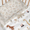 Happy Friday Sheet set 2 pieces Dino family 120x180 cm (Cot bed) Multicolor