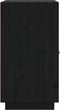 vidaXL - Dressoir - 65,5x40x75 - cm - massief - grenenhout - zwart