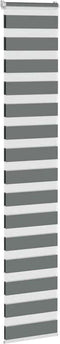 vidaXL - Zebra - rolgordijn - 50x230 - cm - stofbreedte - 45,9cm - donkergrijs