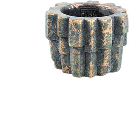 PTMD Kess Black Cement Pot Bars Structure Round S