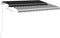 vidaXL - Luifel - automatisch - met - LED - en - windsensor - 3x2,5 - m - antracietkleur