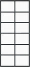 vidaXL - Schuifdeur - met - beslag - 90x205 - cm - aluminium - en - ESG-glas