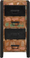 vidaXL - Ladekast - 40x40x75 - cm - massief - gerecycled - hout - meerkleurig