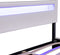 Juskys Paris - Gestoffeerd Bed - LED Verlichting - Wit - 180 x 200 cm