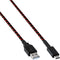 PDP 500-211-EU - Oplaadkabel - 2,4 meter USB-C - Rood Zwart