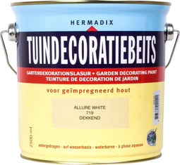 Hermadix Tuindecoratiebeits dekkend 719 Allure White - 2,5 liter