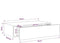 vidaXL Wandschap - Ladekast - 40x23,5x10 cm - MDF - Wit