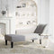 vidaXL - Chaise - longue - met - rechterarmleuning - stof - wolk - grijs
