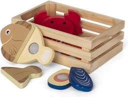 Mamamemo Houten Krat Met Zeevruchten 16 Cm
