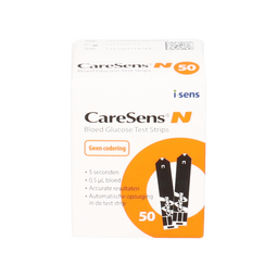 Caresens N - Diabetesstrips - Gebruiksvriendelijk en nauwkeurig (Houdbaar tot 04-03-2026)