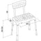 Able2 Atlantis Douchekruk - Lichtgewicht Verstelbare Douchestoel - Aluminium Frame - Met Armsteunen