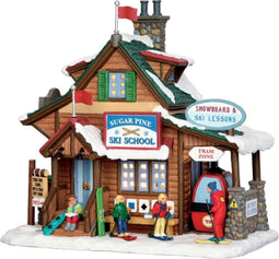 Lemax Kerstdorp Sugar Pine Ski School - met verlichting