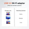 Skoov WiFi Adapter USB - 1300 Mbps - Dual Band - 2 × 3 dBi antennes