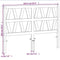 vidaXL - Hoofdbord - 160 cm - massief grenenhout - wasbruin