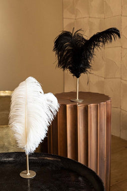 PTMD Bellina Beeld Deco Object Veren - 28 x 15 x 33 cm - Metaal - Wit