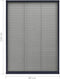 vidaXL - Raamhor - plissé - 80x120 - cm - aluminium - antracietkleurig