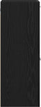 vidaXL - Badkamer - Wandkast - Zwarte - Eik - 30x30x80 - cm - Gelaagd - Hout