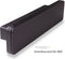 Homebox Isolerende Brievenbus – Tochtvrij en geluiddempend – Inbouw brievenbusklep – Moderne brievenbus met tochtwering – ABS Kunststof zwart (RAL 9005) – Geborsteld aluminium – RVS-look – 33.8x7.8 cm (LxB)